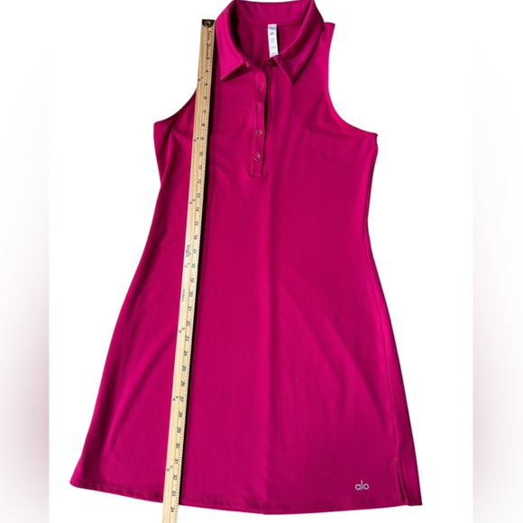 ALO Yoga Athletic Dress Magenta Crush Sleeveless Activewear Dress, M - Picture 6 of 7